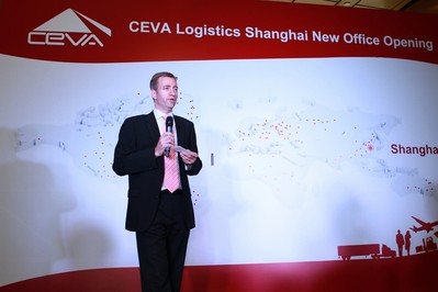 Martin Thaysen, EVP of CEVA Logistics China hosted the opening ceremony