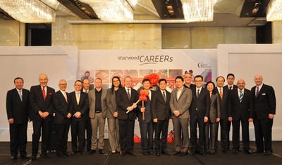 Starwood Senior Leadership Team from Asia Pacific and Greater China as well as General Managers of Starwood Shanghai hotels shared the moment at the ceremony of Starwood Recruitment Day in Shanghai